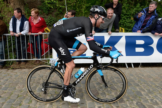 Bradely Wiggins during the 2014 Tour of Flanders