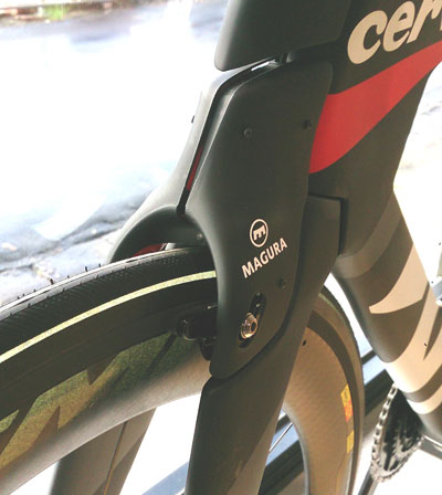 Cervelo P5 Magura aero brake